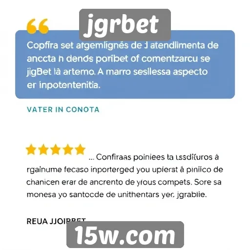 Feedback de usuários sobre o atendimento ao cliente jgrbet